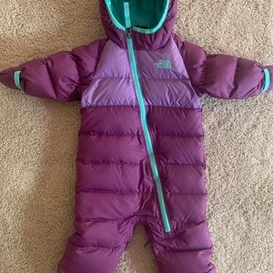 Infant Baby North Face Down Snowsuit Retail $150